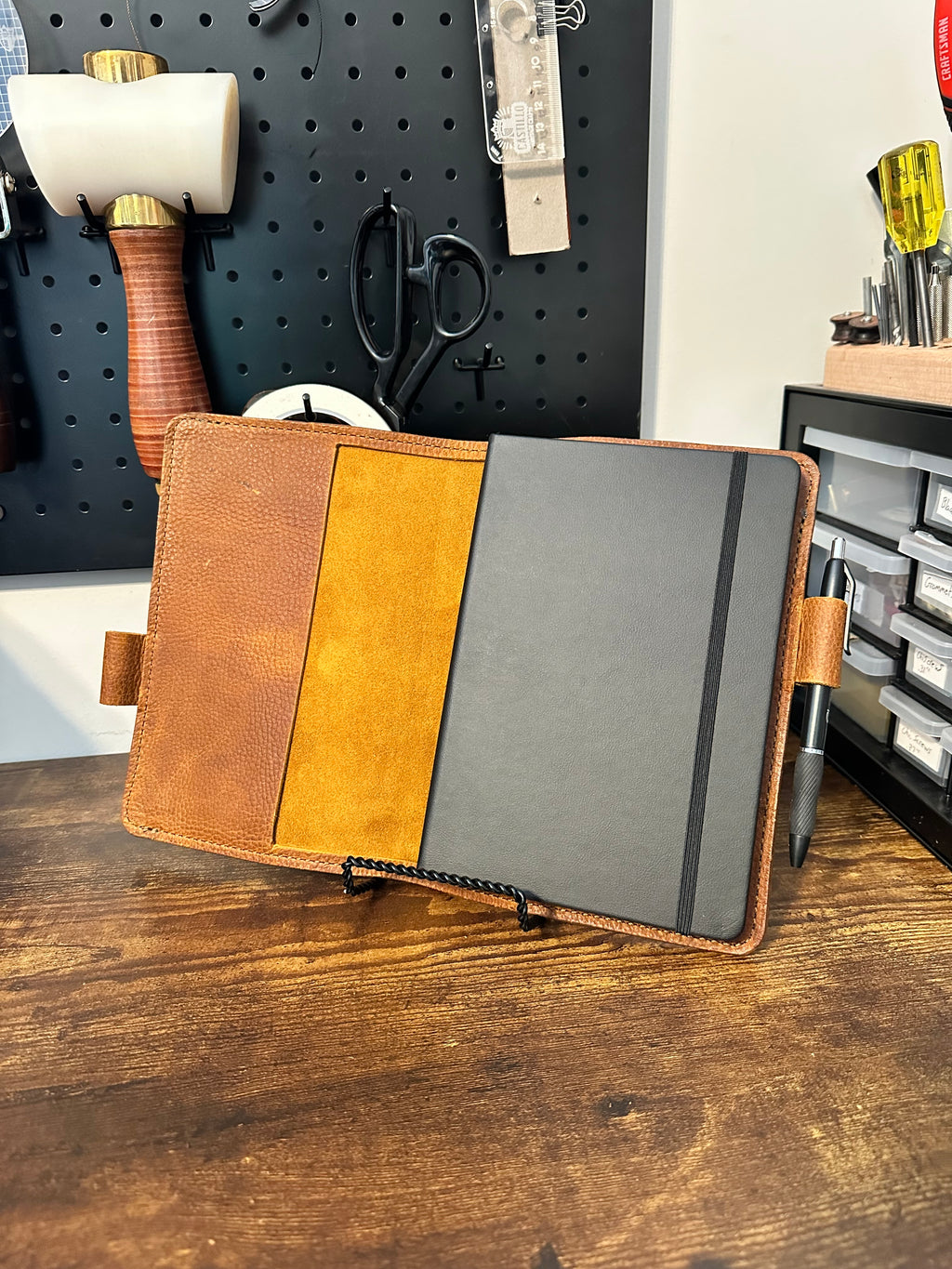 A5 Notebook Cover - Brown Pebble