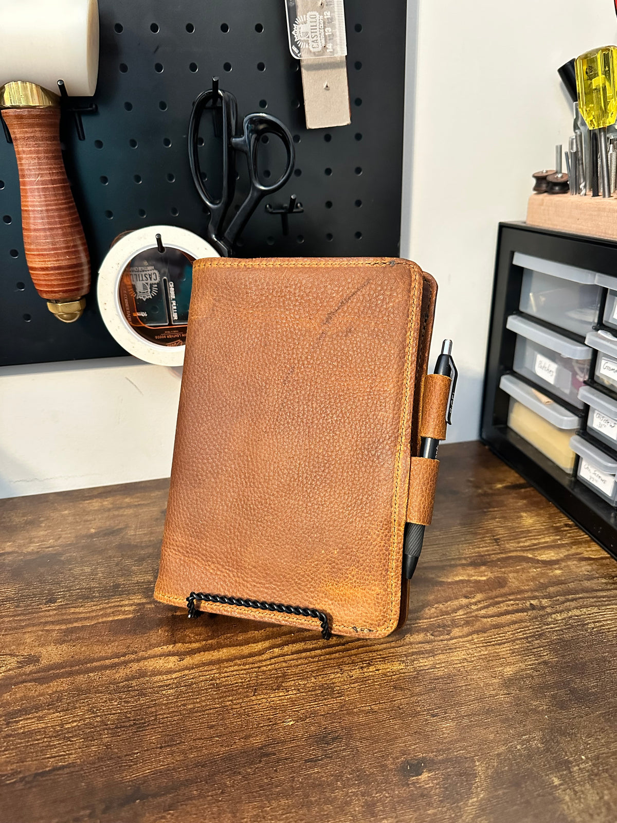 A5 Notebook Cover - Brown Pebble