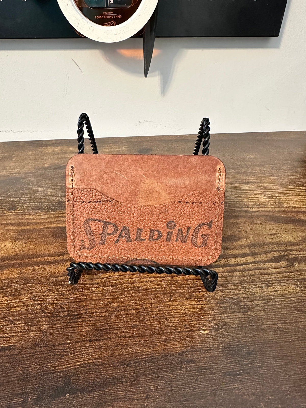 3-Pocket Card Wallet - Spalding Johnny Unitas Football