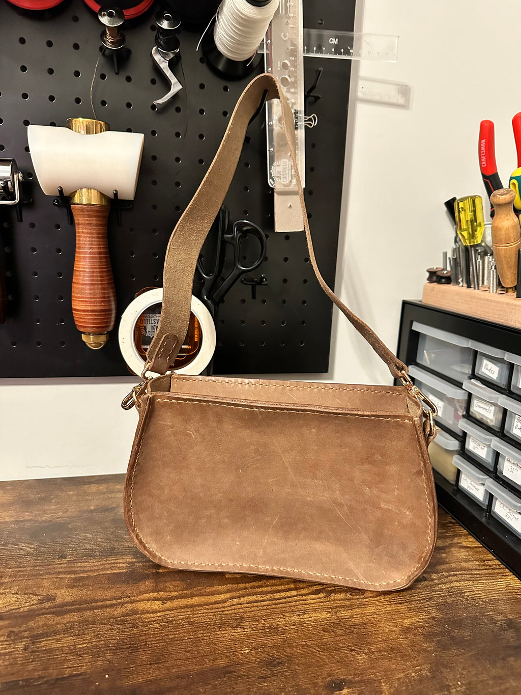 Shoulder Purse - Light Brown