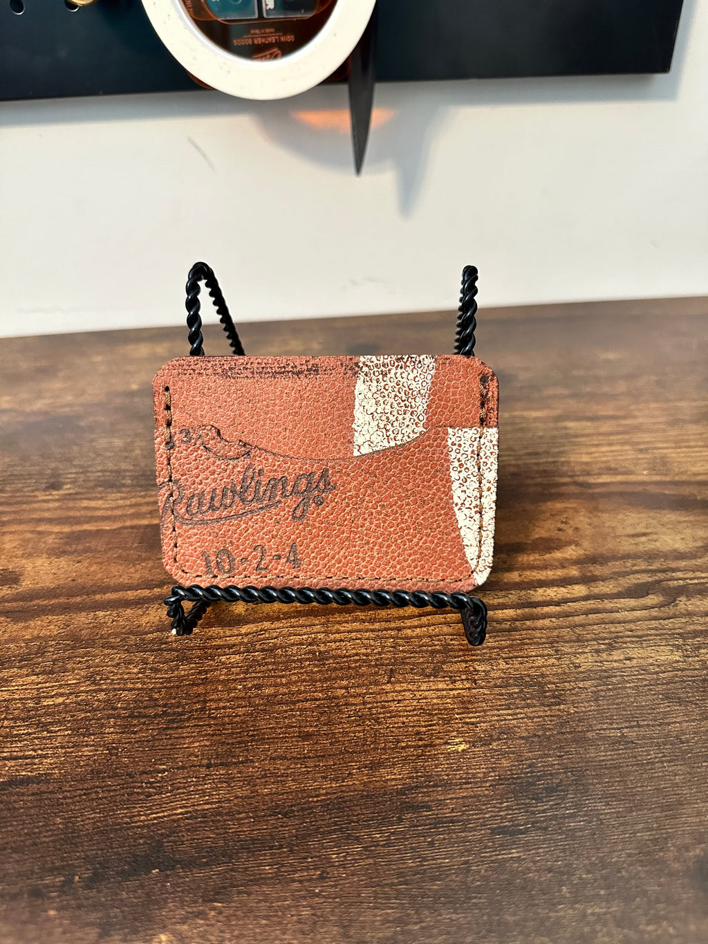3- Pocket Card Wallet - Vintage Rawlings Football