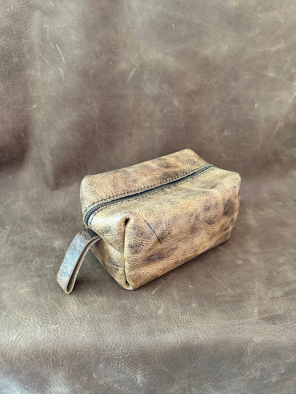 Toiletry Bag - Crazy Horse Brown