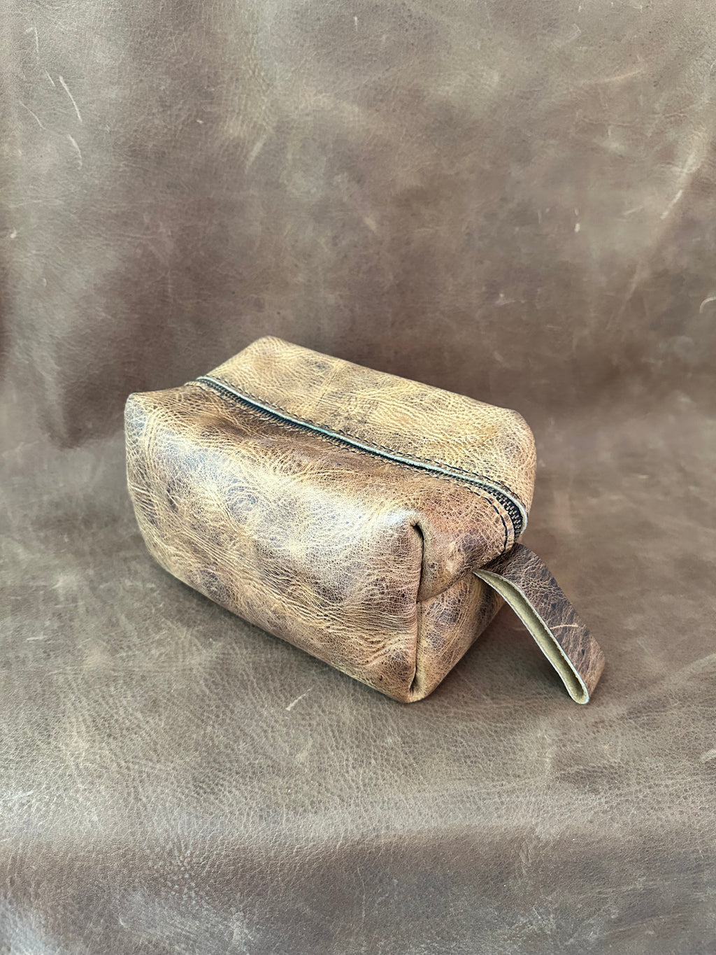 Toiletry Bag - Crazy Horse Brown